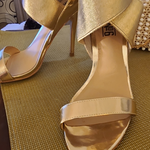Metallic  Gold Heels - Picture 6 of 6
